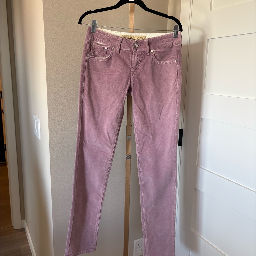Jacob Cohen Lavender Coudroy Pants. Size 27. Nwot. Approx Msrp $400